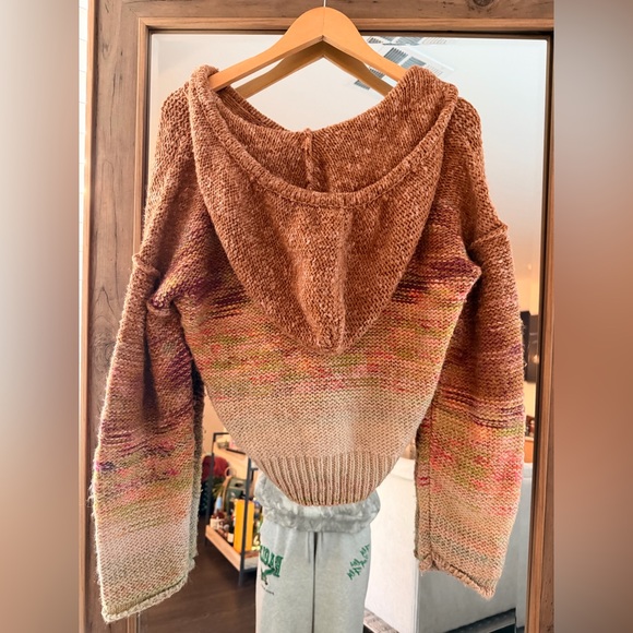 Anthropologie Pilcro Fringe Knit Hoodie - Picture 5 of 5